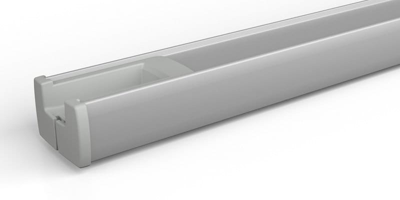 Plissee Schienenfarbe silber