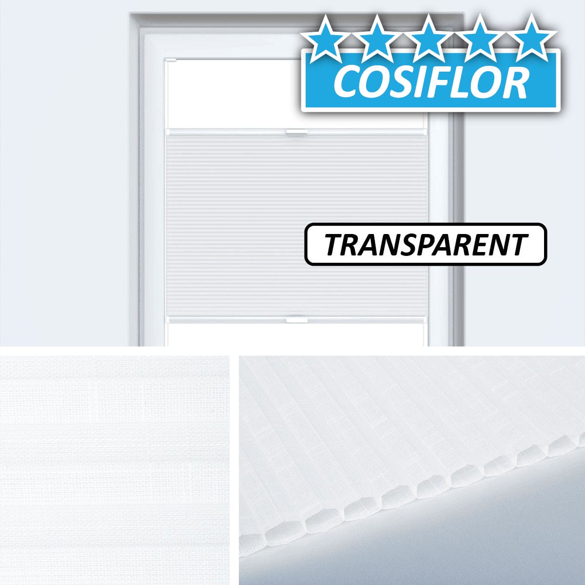 Transparentes Wabenplissee </br>Avantgarde-01