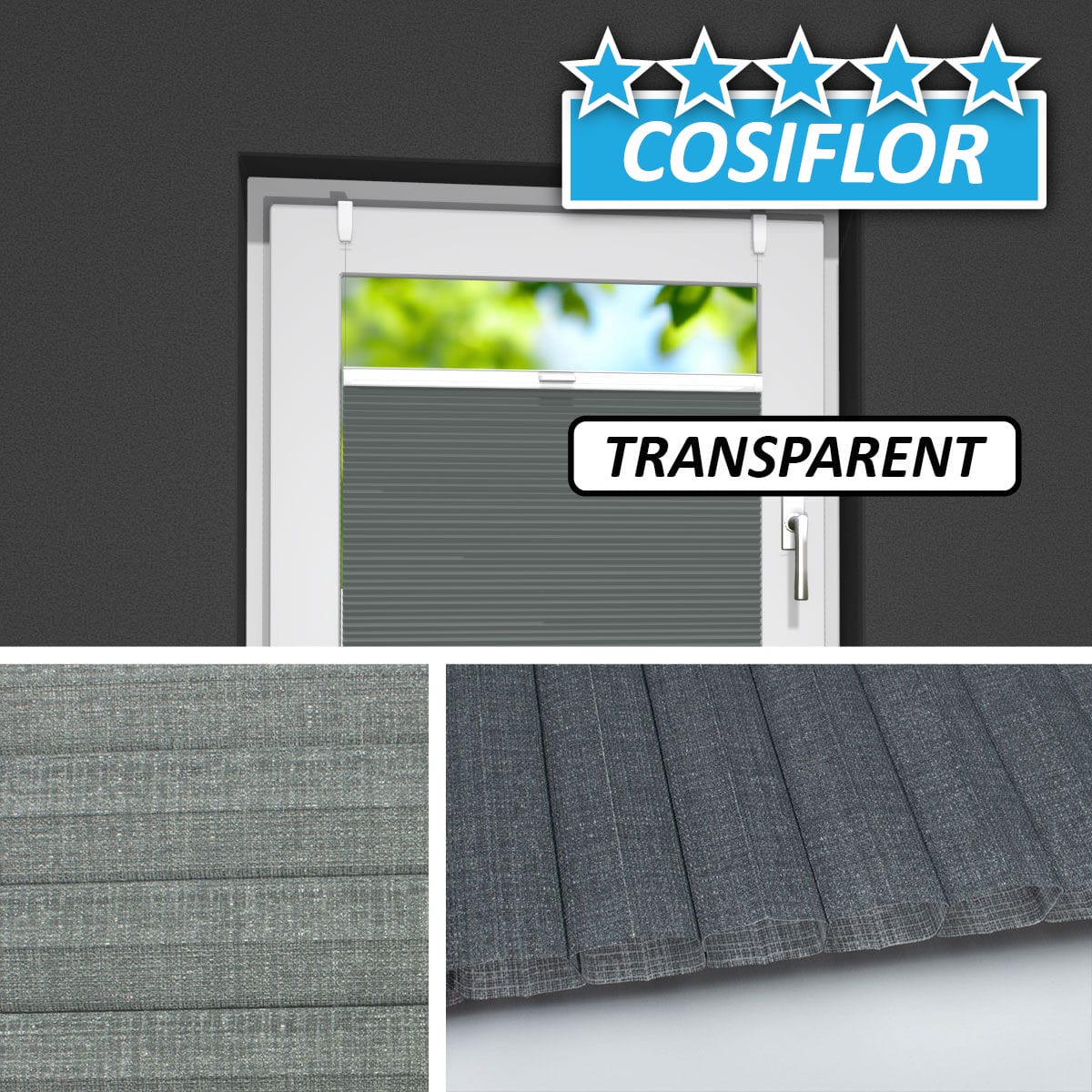 Transparentes Wabenplissee </br>Avantgarde-25