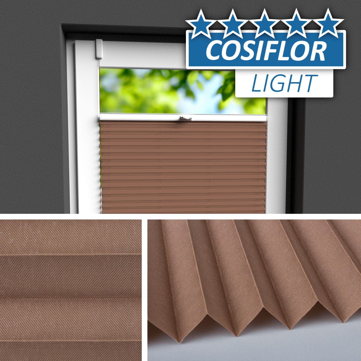 Blickdichtes Plissee</br>Bamberg PX-16 | CL