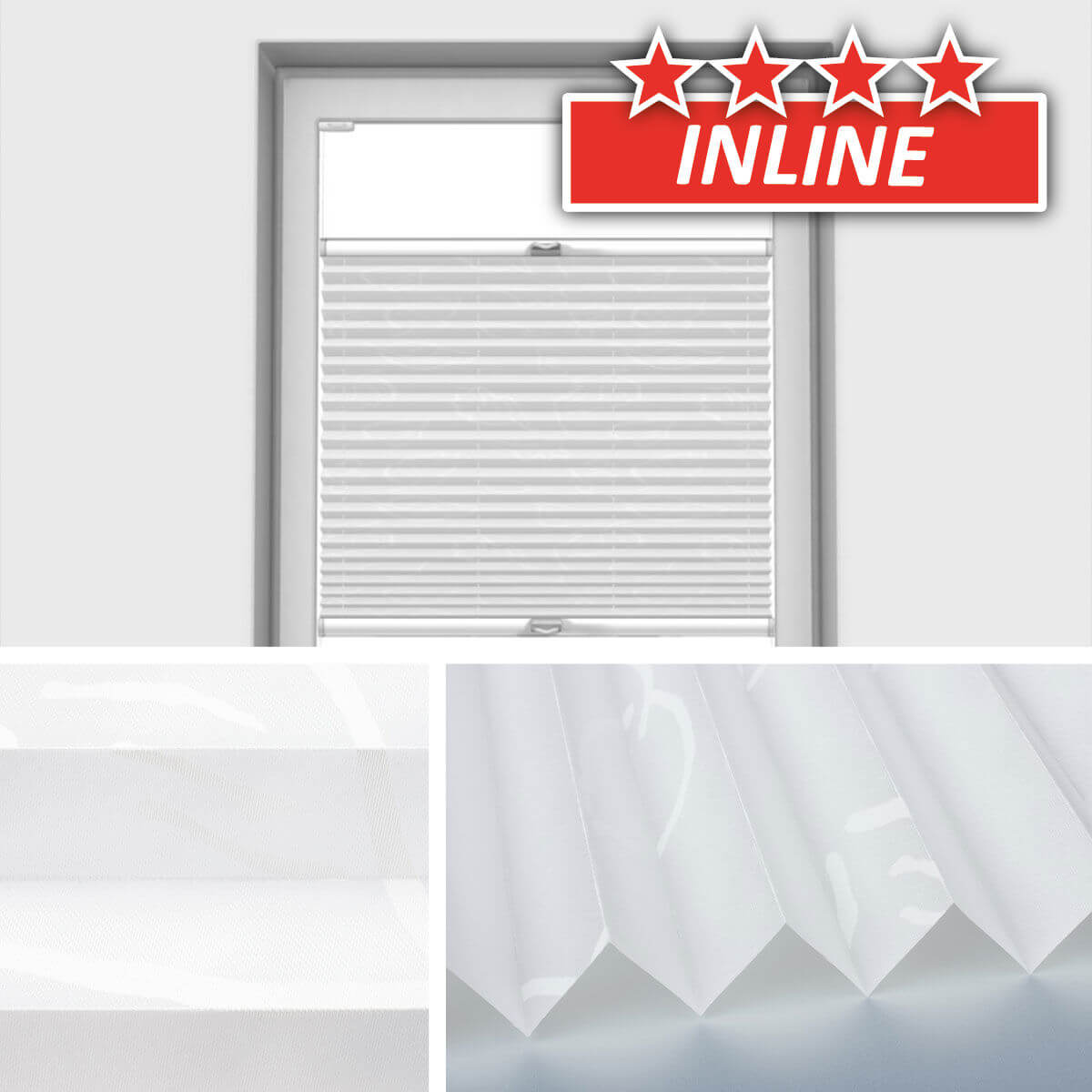 Blickdichtes Plissee</br>Binz-14