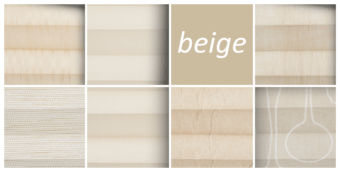 Plissee beige