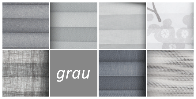 Plissee grau