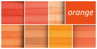 Plissee orange