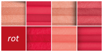 Plissee rot