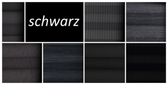 Plissee schwarz