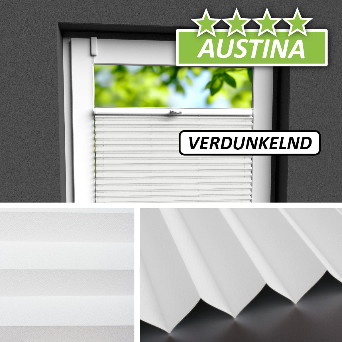 Verdunkelungsplissee </br>Florida 411-D