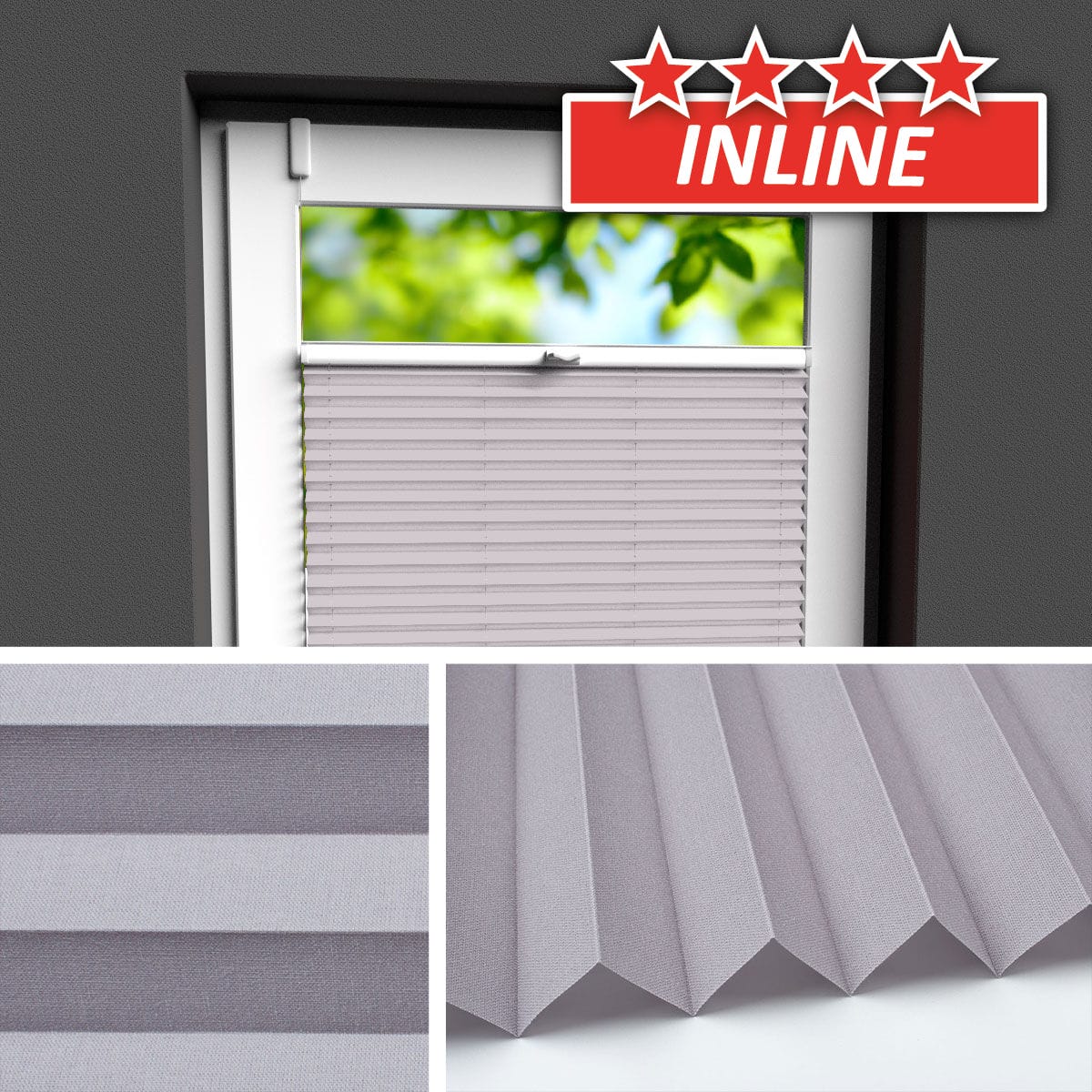 Transparentes Plissee </br>Kiel-09