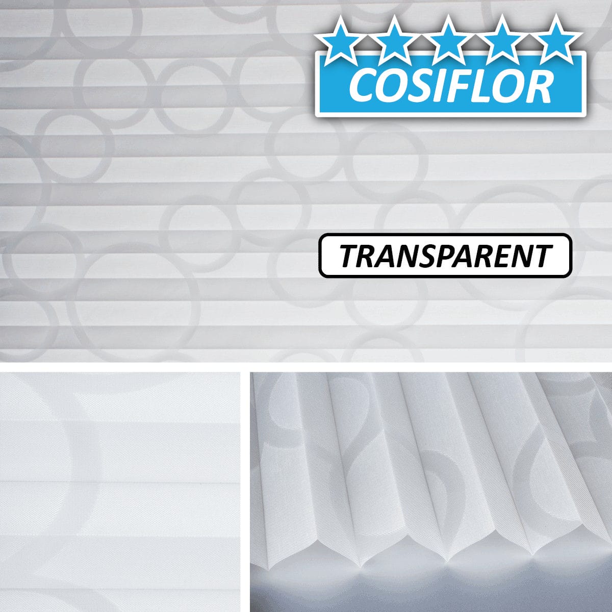 Transparentes Plissee </br>Korsika-4101