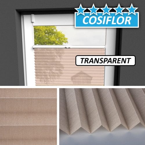 Transparentes Plissee </br>Kreta-5110