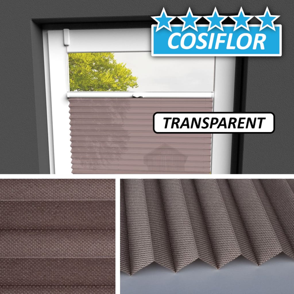 Transparentes Plissee Rollo </br>Kreta-5403