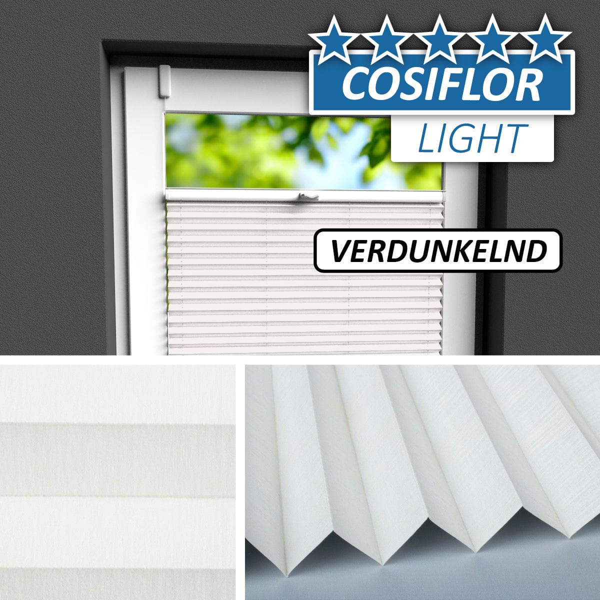 Verdunkelungsplissee </br>Lindau V-02 | CL