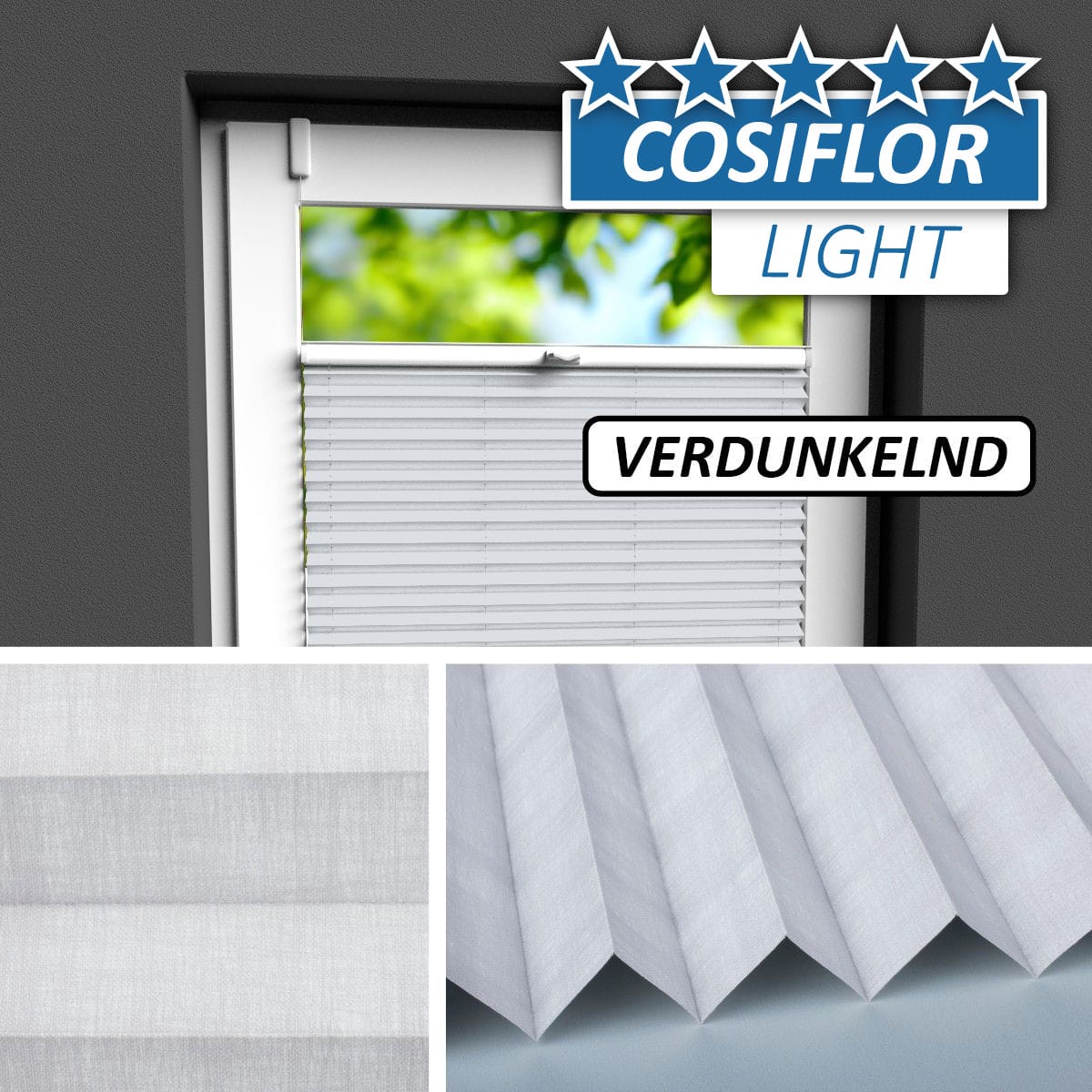 Verdunkelungsplissee </br>Lindau V-03 | CL