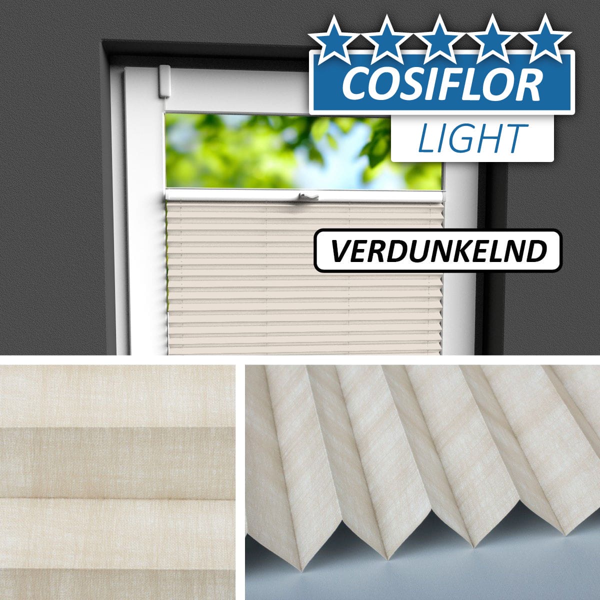 Verdunkelungsplissee </br>Lindau V-04 | CL
