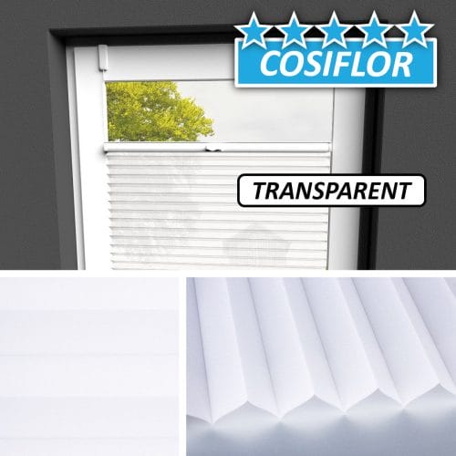 Transparentes Plissee Rollo </br>Malta-1121