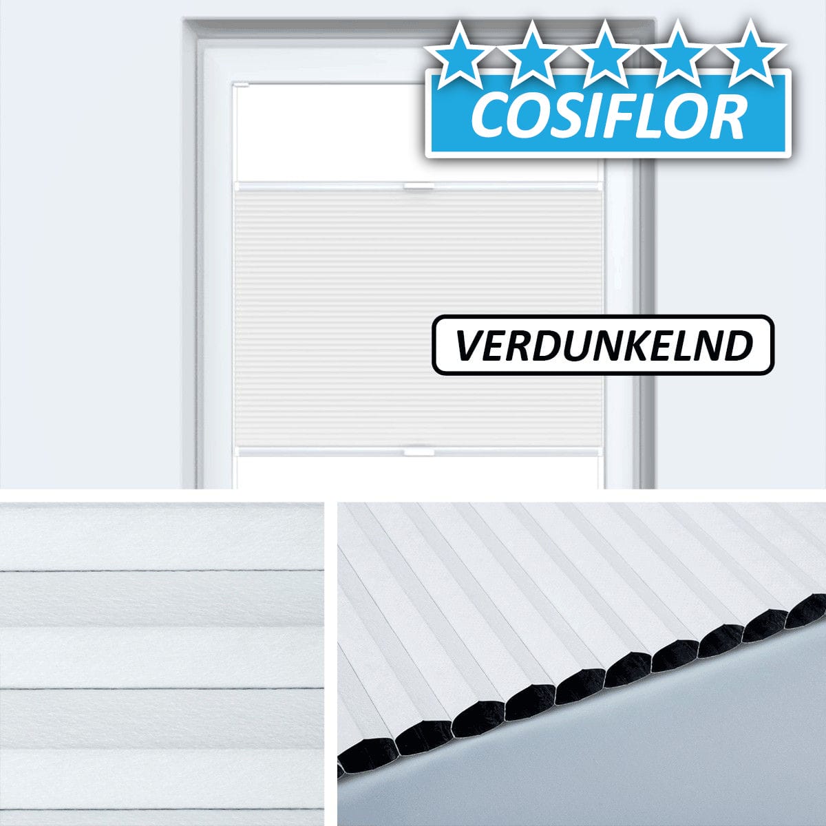 Verdunkelndes Wabenplissee </br>Moon V-01