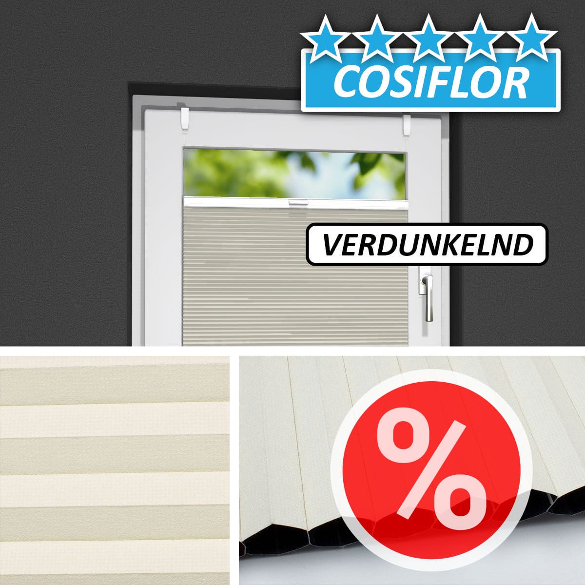 Verdunkelndes Wabenplissee </br>Moon V-22