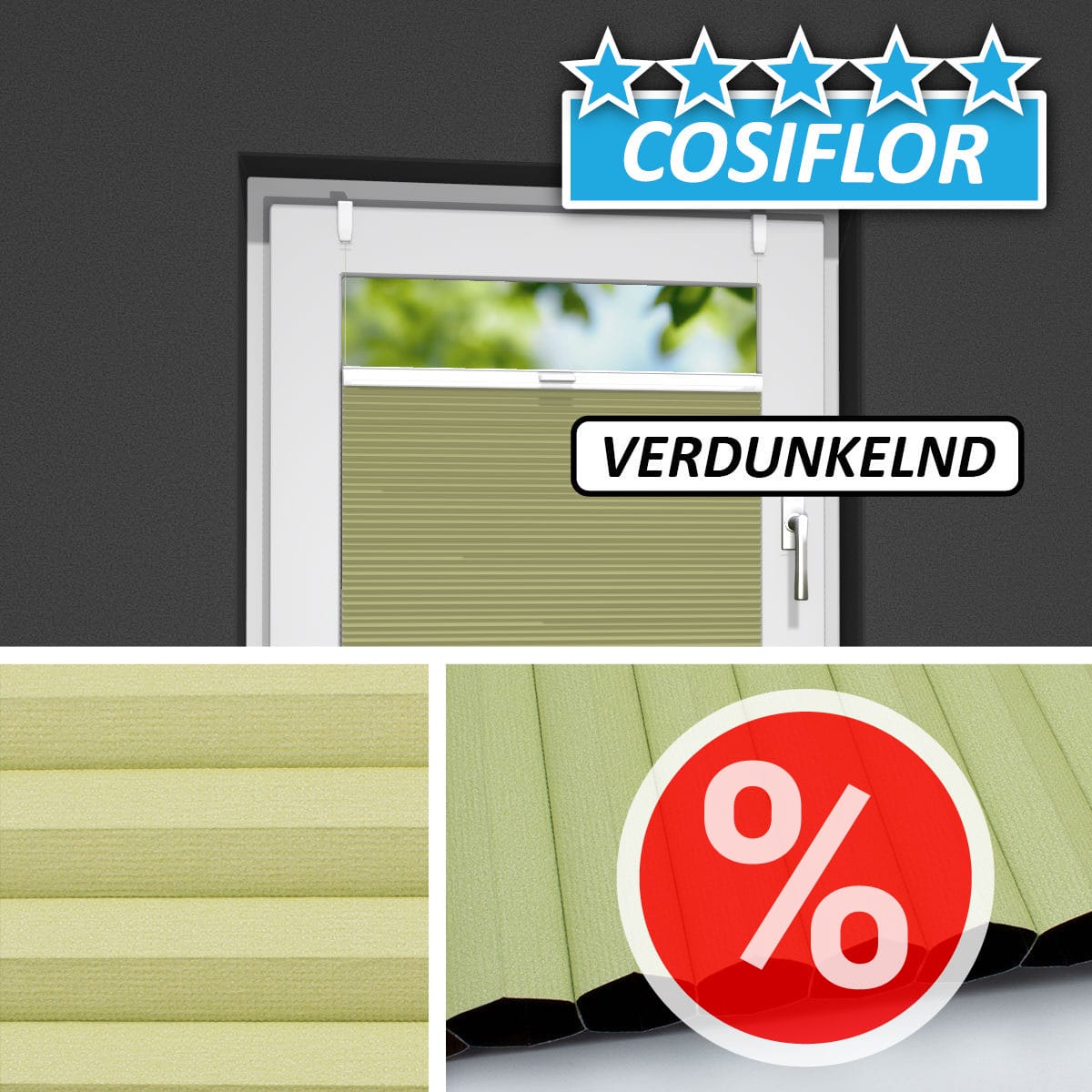 Verdunkelndes Wabenplissee </br>Moon V-24