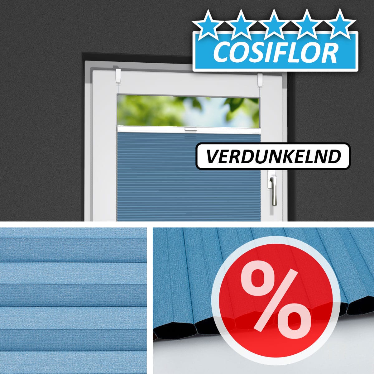 Verdunkelndes Wabenplissee </br>Moon V-25