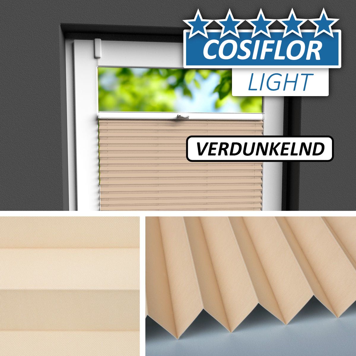 Verdunkelungsplissee </br>München V-05 | CL