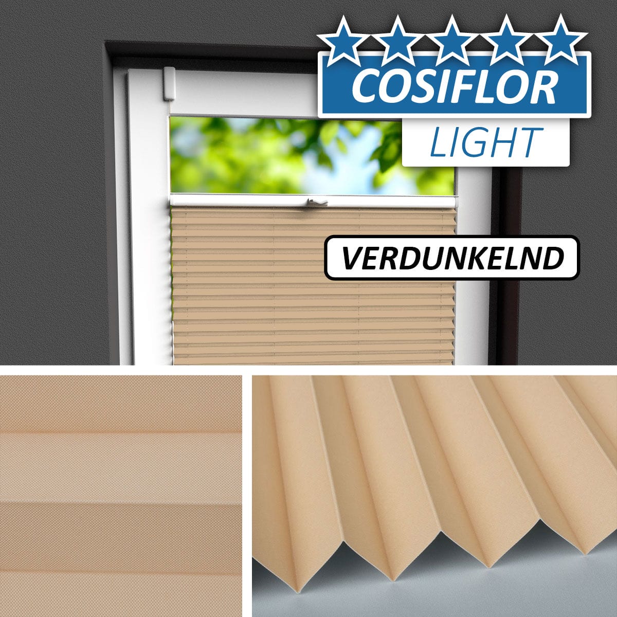 Verdunkelungsplissee </br>München V-10 | CL