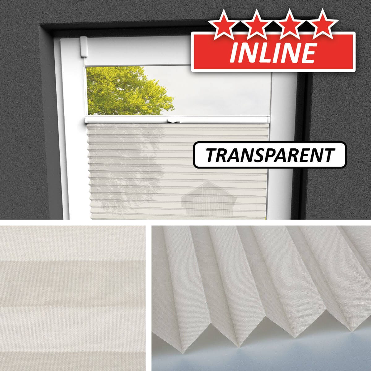 Transparentes Plissee </br>Nürnberg-03