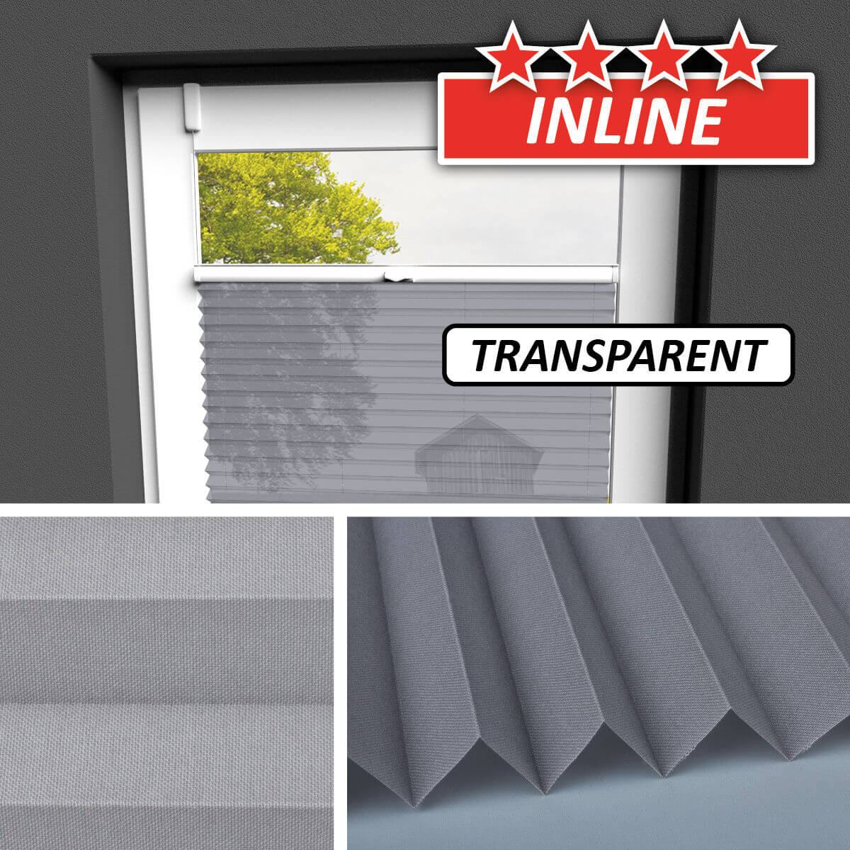 Transparentes Plissee </br>Nürnberg-05