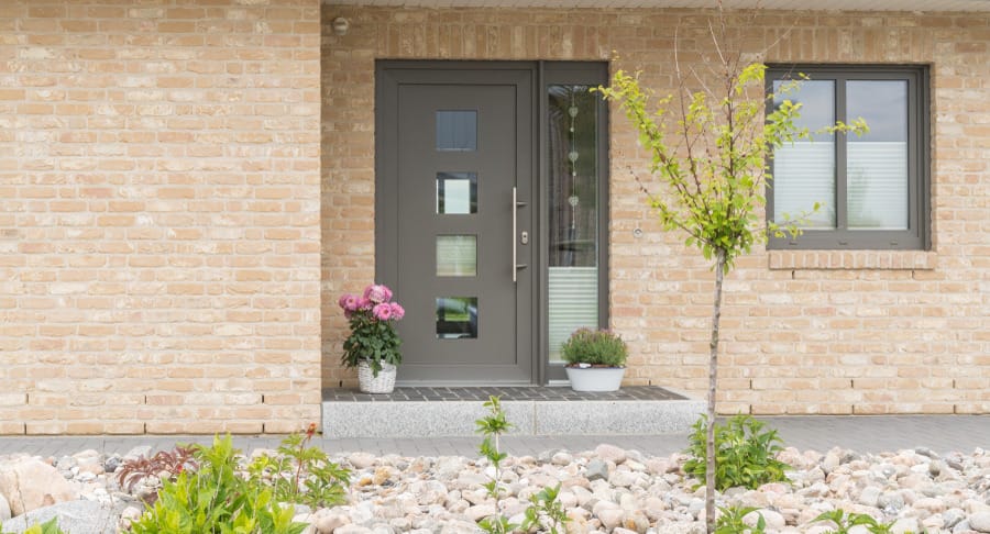 Plissee für Haustüren