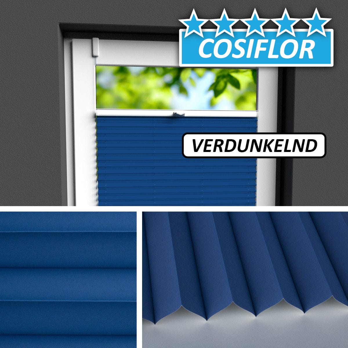 Plissee Rollo Verdunkelung </br>Samos PX-V-6112