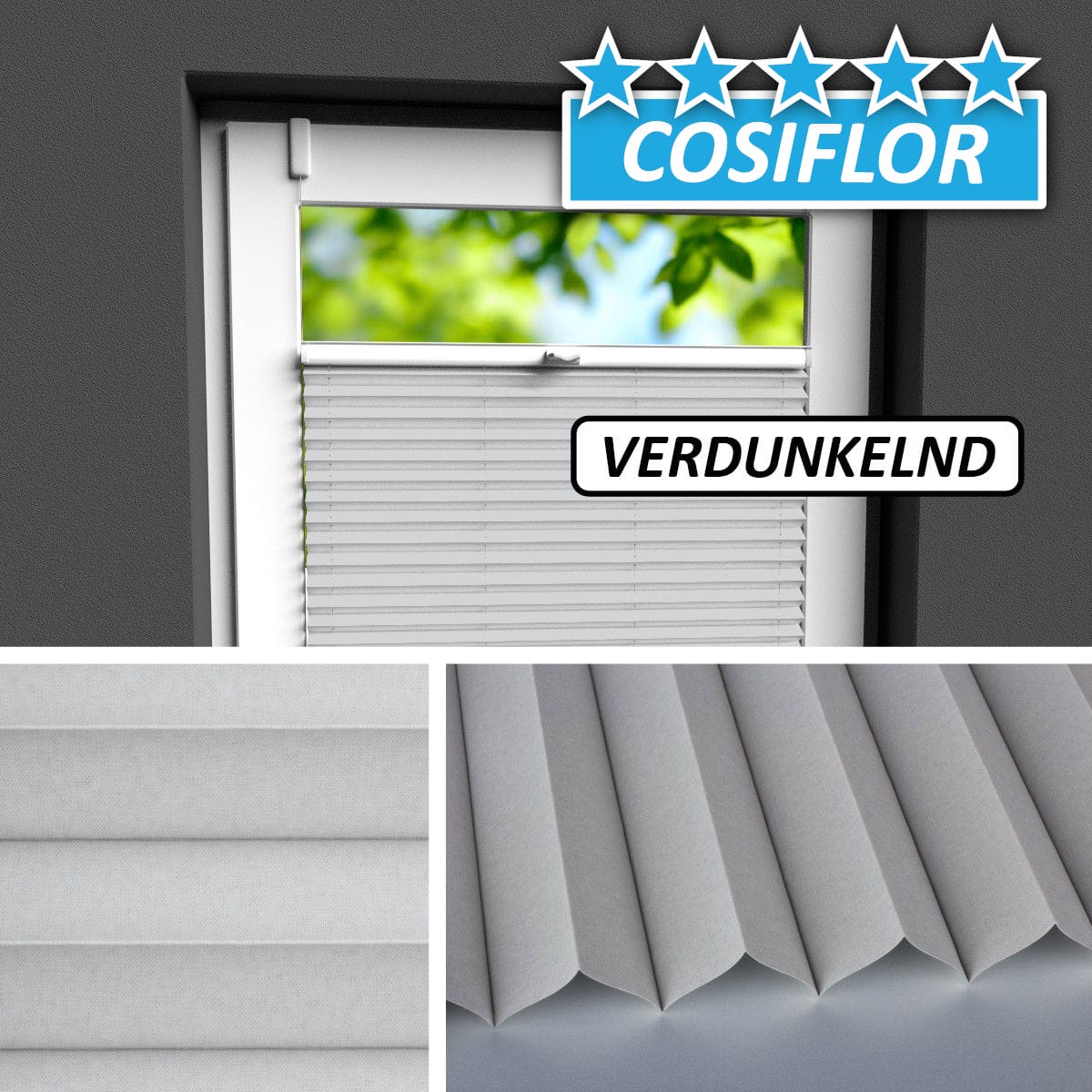 Verdunkelungsplissee </br>Samos PX-V-6113