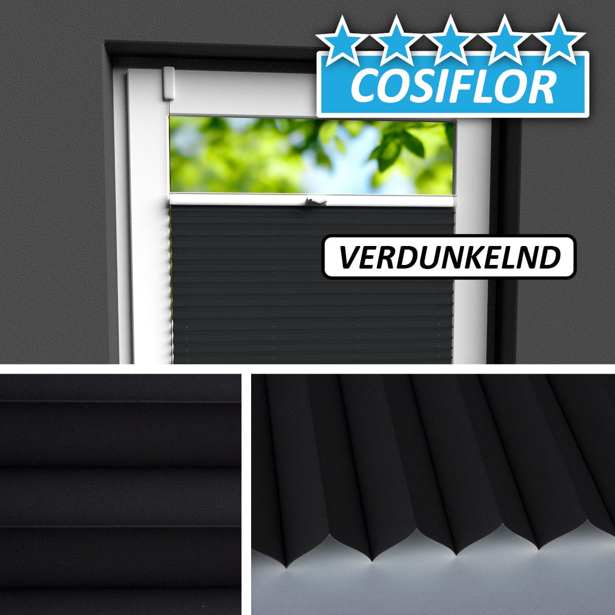 Verdunkelungsplissee </br>Samos PX-V-6114