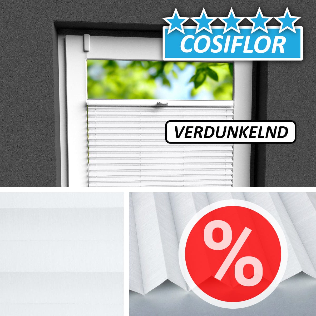 Verdunkelungsplissee </br>Samos V-6102