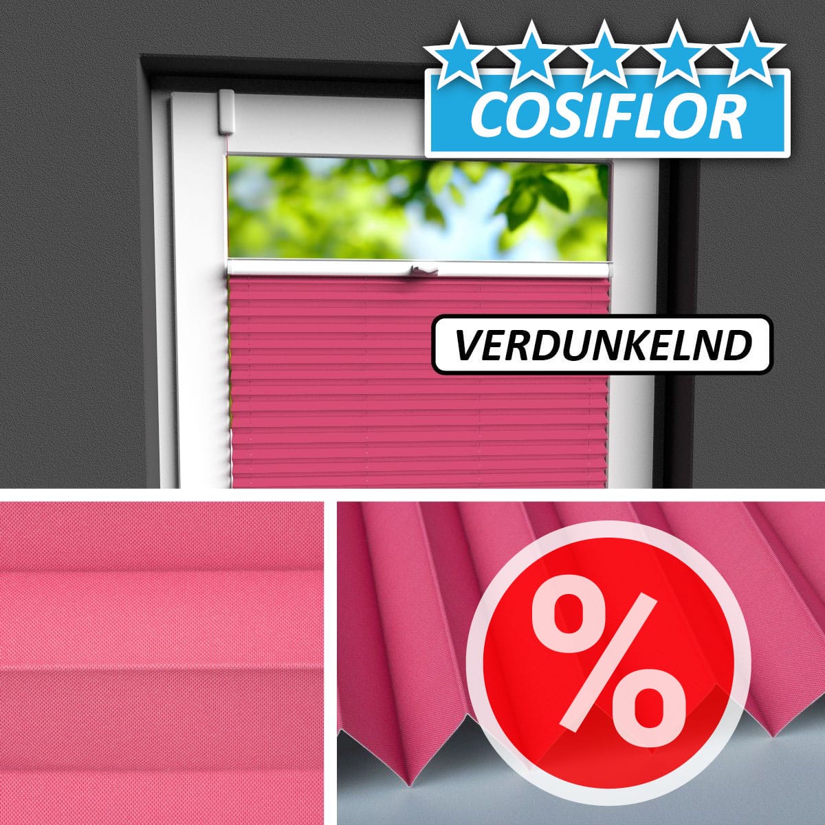 Verdunkelungsplissee </br>Samos V-6125