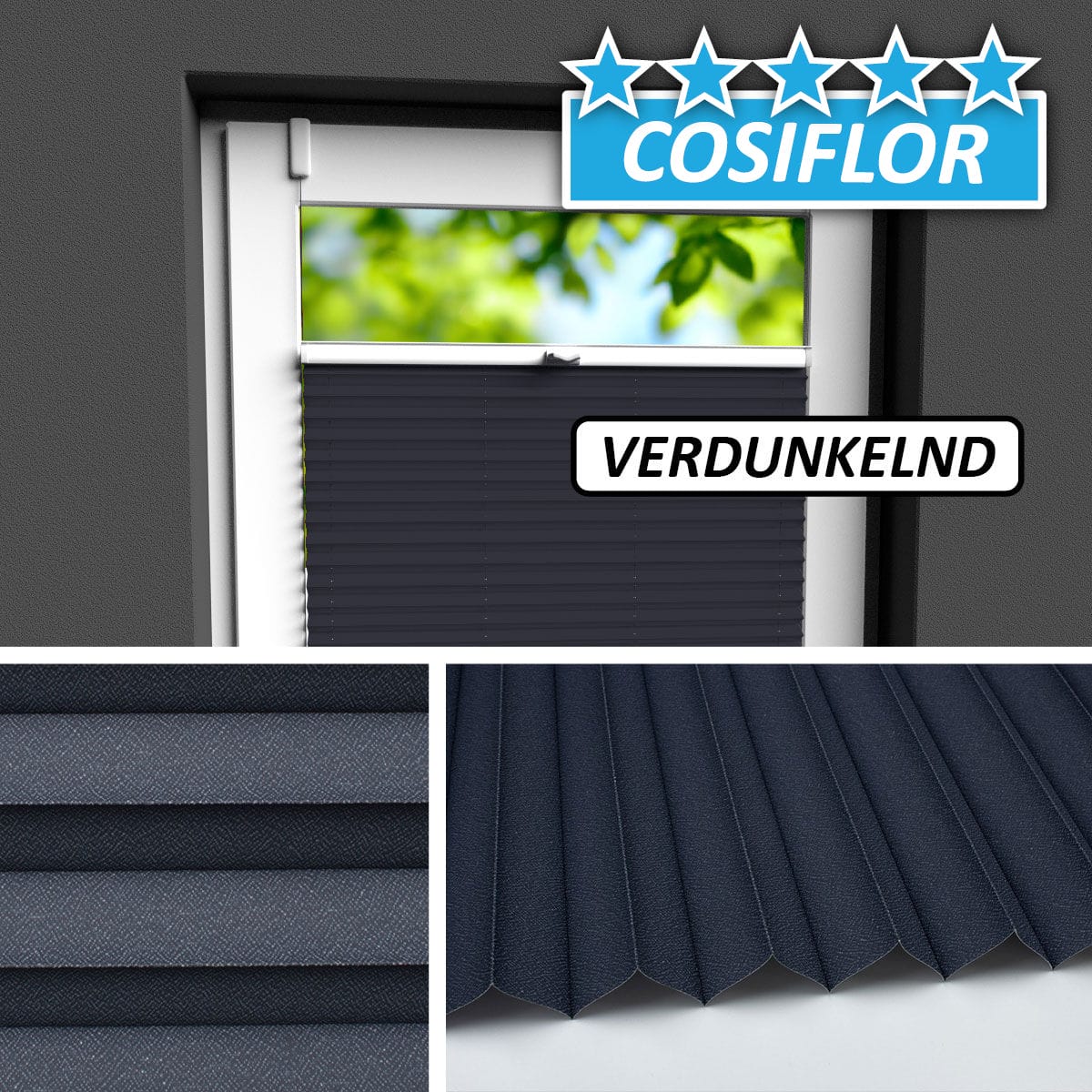 Verdunkelungsplissee </br>Samos V-6127