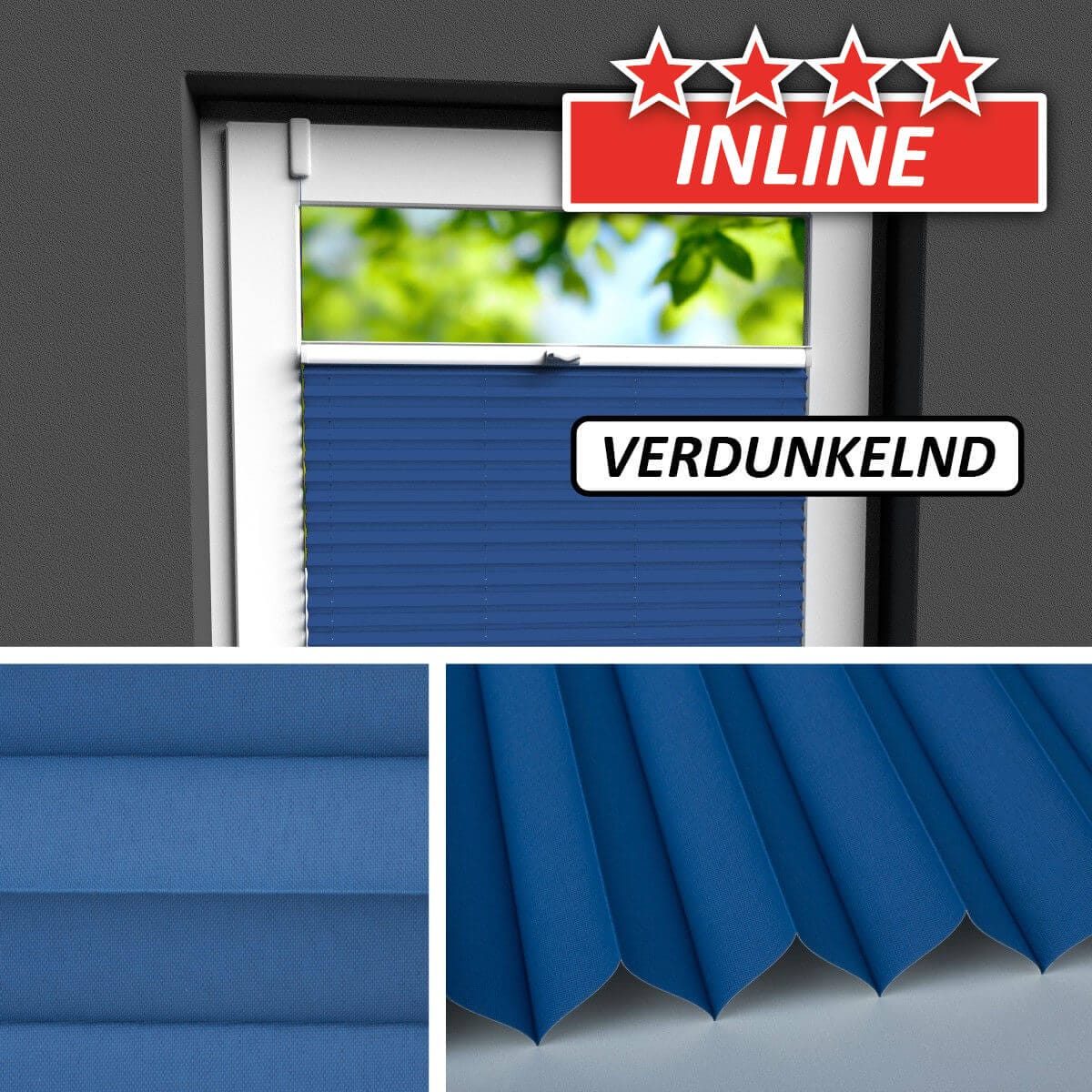 Plissee Rollo Verdunkelung </br>Stuttgart PX-V-07