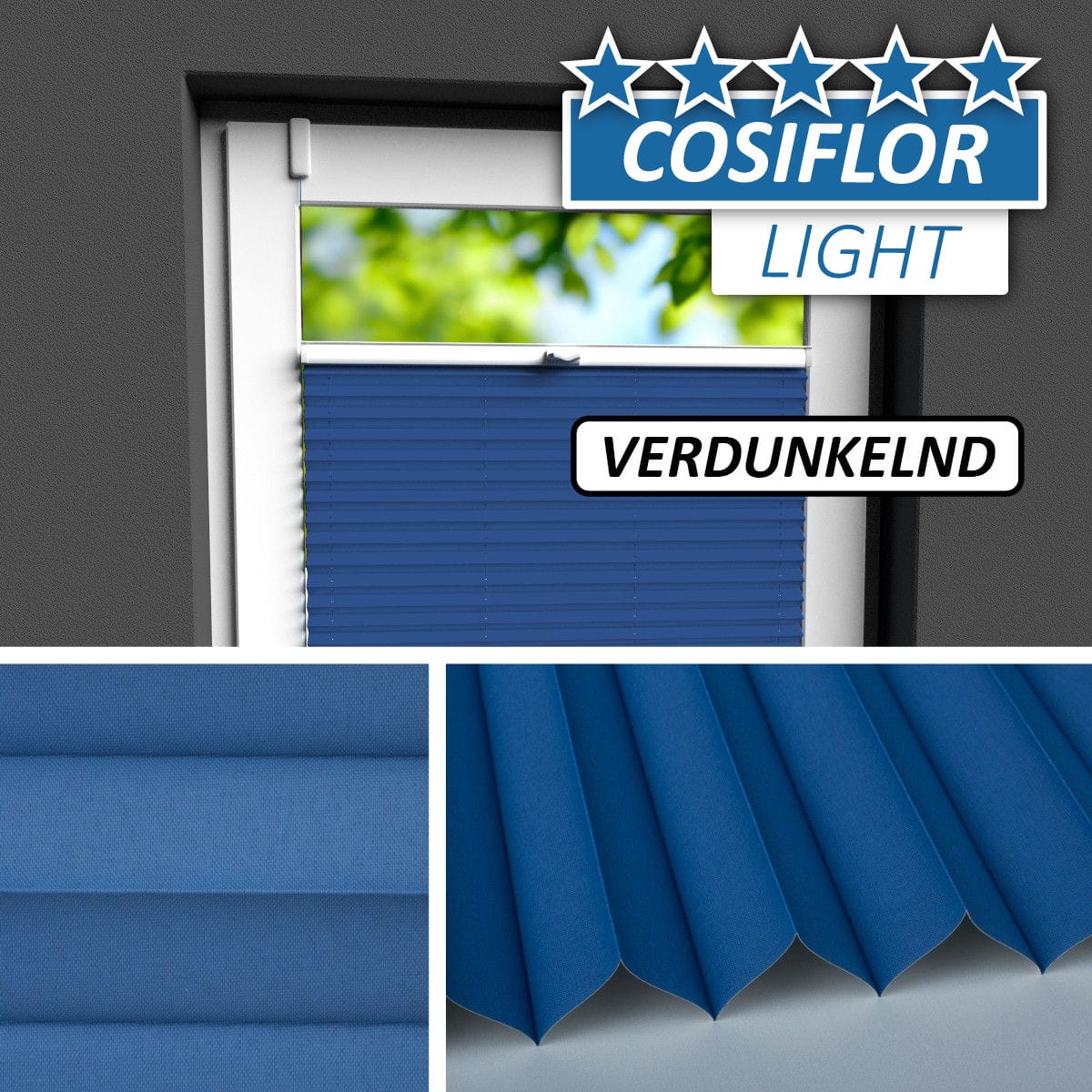 Plissee Rollo Verdunkelung </br>Stuttgart PX-V-07 | CL