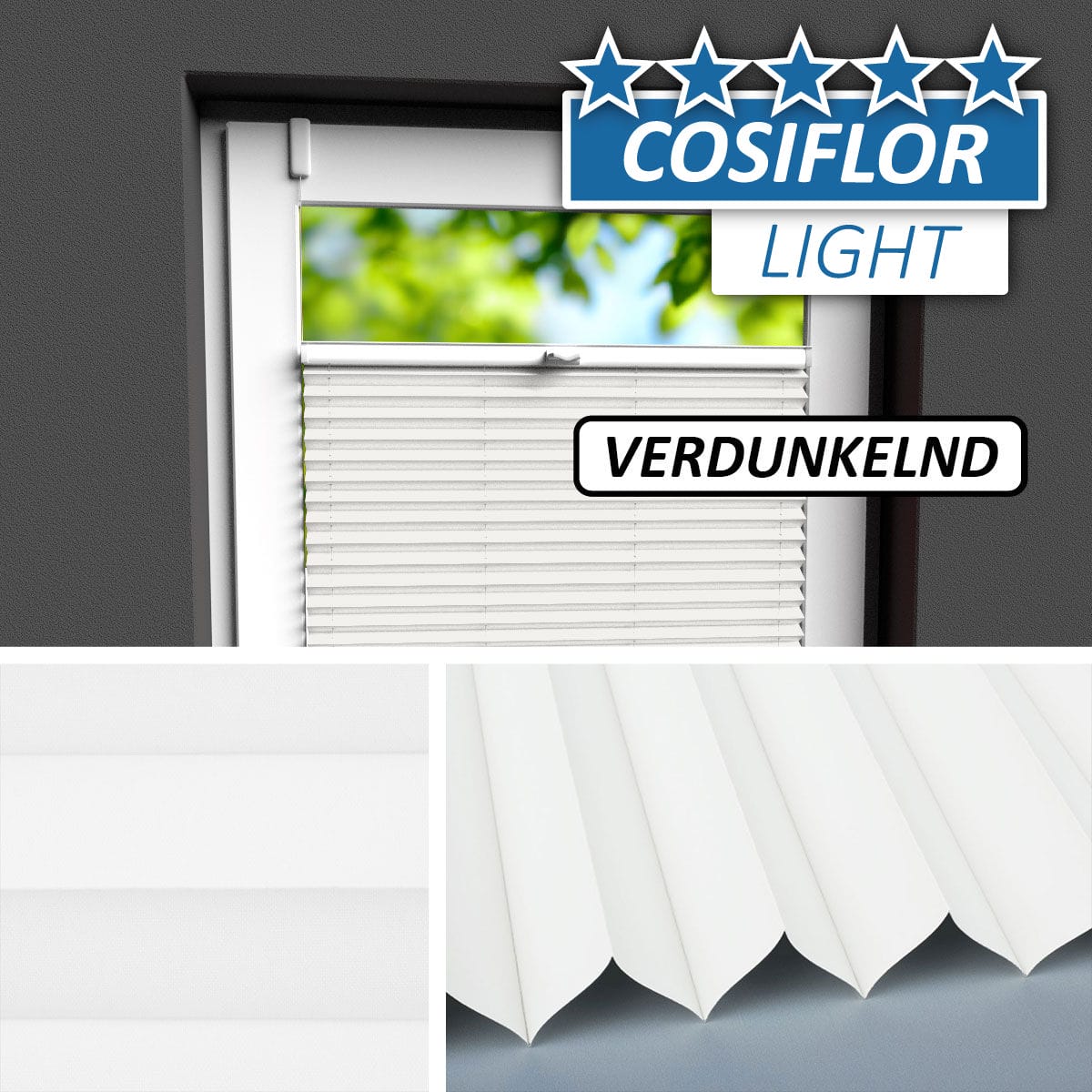 Plissee Rollo Verdunkelung </br>Stuttgart PX-V-11 | CL