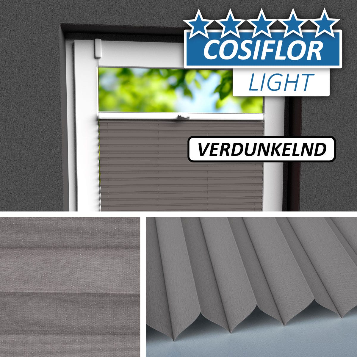 Verdunkelungsplissee </br>Stuttgart PX-V-14 | CL