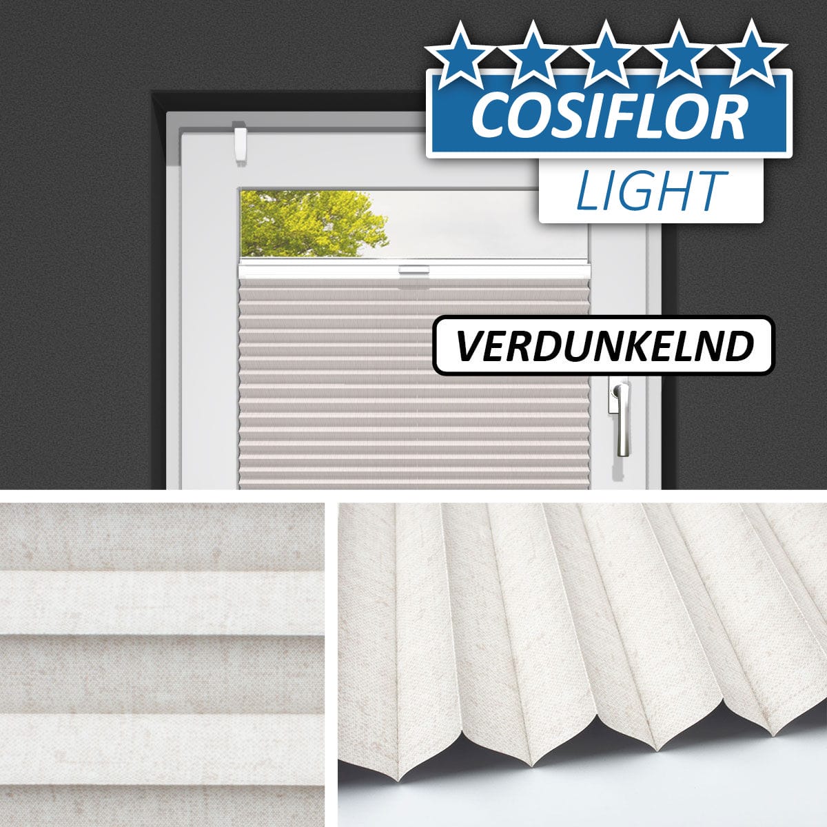 Plissee Rollo Verdunkelung </br>Stuttgart PX-V-31 | CL