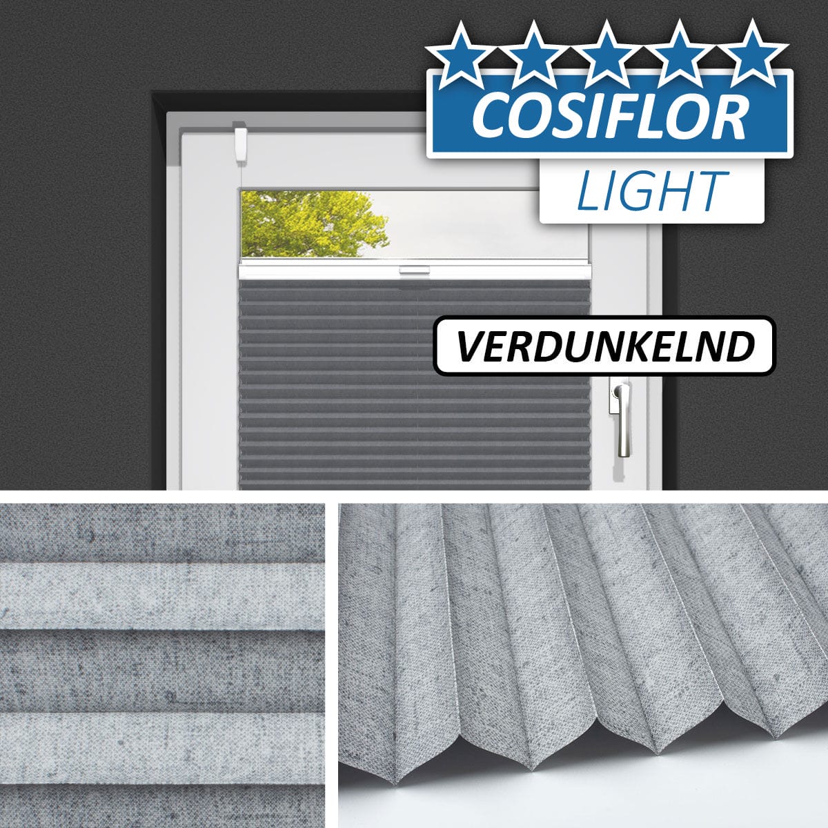 Plissee Rollo Verdunkelung </br>Stuttgart PX-V-33 | CL